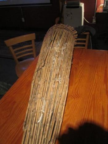 Bamboo wattle fencing.