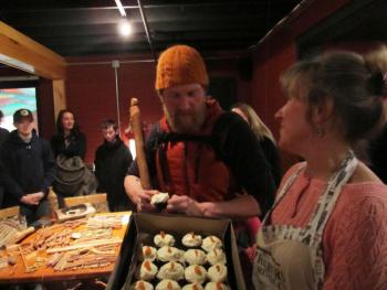 Barbara from Threshers made him carrot cupcakes, an inside joke to the time he cried “They taste like carrots” after eating greens on the show, homesick for real food.