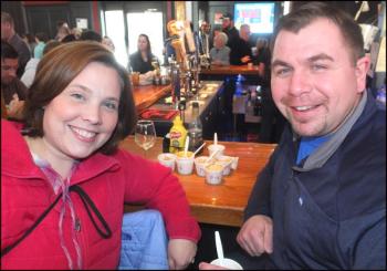 Sarah Whytock and Chris Barstow