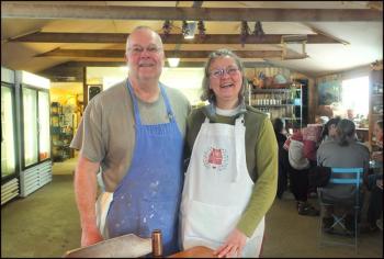 Gary Roberts and Sue Ellen Mink-Roberts are the owners and operators of Deer Foot Farm Market and Café (Photos by Chris Wolf)