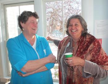 Rep. Pinny Beebe-Center and Passages teacher Joy Knowlton
