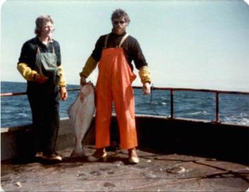 Mike Jackson when he was a commercial fisherman on the Bering Sea. (Photo courtesy Mike Jackson/Grundéns USA)