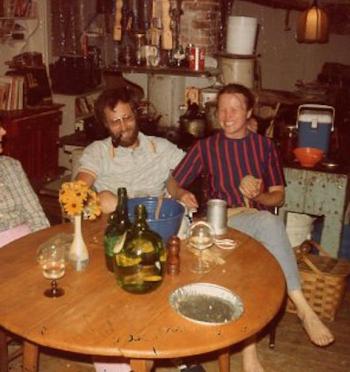 That’s us in about 1980 .... same table, same stove, same blue bowl....
Photo courtesy Judith Butterman 1980 photo