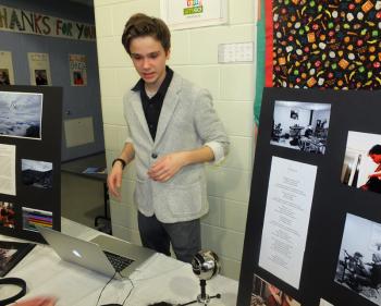 Caleb Edwards, recording and mixing an original composition