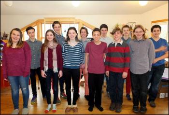 Participating students in the Project Showcase in no particular order are Jasper Berryman-Moore, Jacob Mills-Lightner, Sylvan Eichenlaub, Morgan MacDougal, Ocean Rancourt, Sofia Mott, Isaiah Doble, Eli Moore, Daniel Snider, Acer Van Dis, Yonah Wienges and Caleb Edwards
