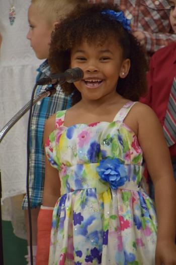 Babi Dotson is all smiles for her spring performance.
