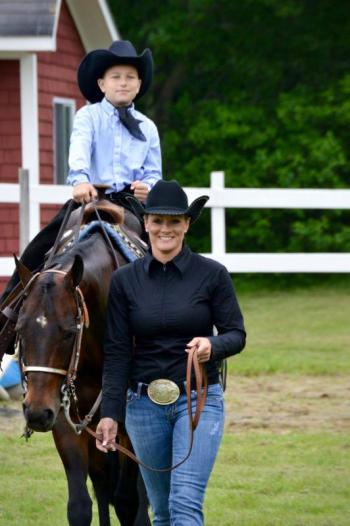 Jaiden Shute on Amblin On Easy and led by Megan Boerner. (Courtesy Chelsea Lord)