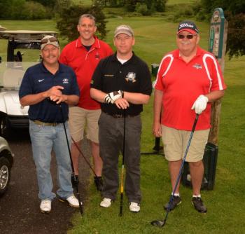 Team 5. Captain: Rockland Fire Chief Chris Whytock (Photo courtesy of Goose River Golf Club)