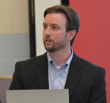 Tyler Barter, Senior Architect, Oak Point Associates. (Photo by Lynda Clancy)