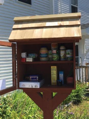 The Little Free Pantry at the First Congregational Church in Camden. (Photo: Jenna Lookner)