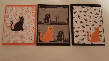Halloween cards will be the subject of the next card-making class at Edna Pendleton’s.
Photo by Edna Pendleton halloween cards