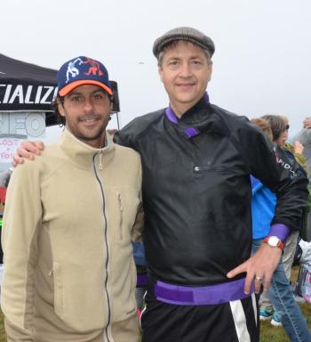 Swimmer Nick Citriglia and Michael Morse, his paddling partner, had a perfect day cross Penobscot Bay. “Not much of a current and overall, a beautiful day,” said Nick Citriglia.