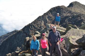 The beginning of Knife’s Edge, from Baxter Peak. (Photo by Lynda Clancy)
