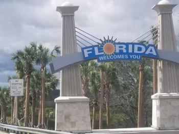 At last, after 1400 hours on the road, they arrived in Florida.