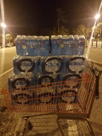 More cases of water were purchased that were delivered to the residents of the St. Francis House and Homeless Coalition.