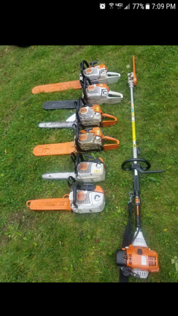 Chainsaws galore!