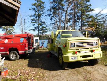 Crew on scene near Half Moon Pond. (photo by Erica Thoms)