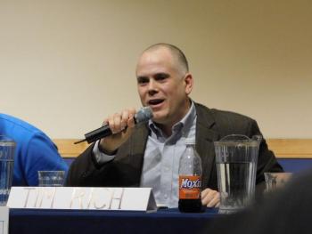 Candidate Tim Rich (photo by Erica Thoms)