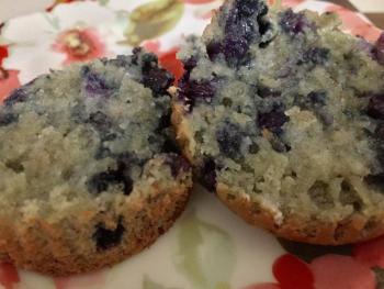 There’s always the sweet option of a blueberry-banana muffin, hot out of the oven, for breakfast. SUZI THAYER/Boothbay Register
