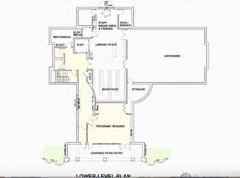 Floor plan on the lower level.