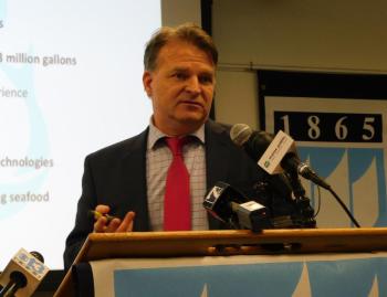 Nordic Aquafarms founder and CEO Erik Heim. (photo by Erica Thoms)