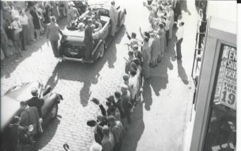 President Franklin D. Roosevelt visited Rockland after he met with Prime Minister Winston Churchill at sea to sign the Atlantic Charter. (Photo courtesy Barbara Dyer)