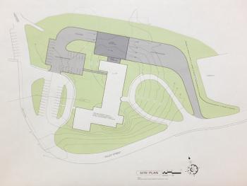 Property site plan for the Lura Libby School site.