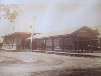 Rockland’s newly built train station in an undated photo. (Photo courtesy Rockland Historical Society)
