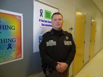Waldo County Sheriff School Resource Officer Deputy Jordan Tozier. (photo by Erica Thoms)