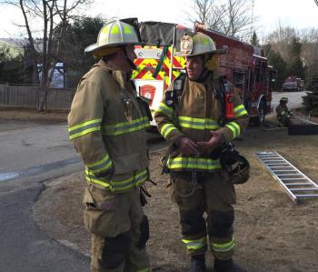 Camden Fire Chief Chris Farley and Assistant Fire Chief Andrew Lowe.
