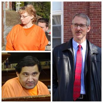 Sharon and Julio Carrillo with attorney Chris MacLean on the right. (photo by Erica Thoms)