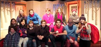 Watershed’s student cast for “Almost, Maine” in no particular order. Isaiah Doble, Aly Anderson, Eli Moore, Meiyue Liu, Nigel Wilton, Rachel Sizeler-Fletcher, Eli Moore, Morgan Macdougal, Christian Ray, Daniel Snider, Caleb Edwards, Hallie Arno Macdougal, Alex Facq, Emma Wilton and Caleb Edwards. Missing from the cast photo is Mara Carpenter.