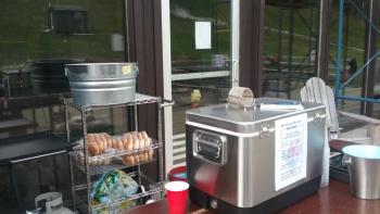 Set up for a grill out. Big T Snack Shack. (Photo by Kay Stephens)