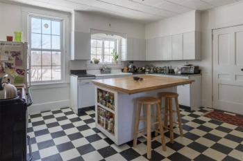 The kitchen in the apartment above the Hope General Store. (Photo courtesy Kate Sfeir/Legacy Properties Sotheby's International Realty)