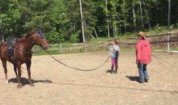 krystal and horse