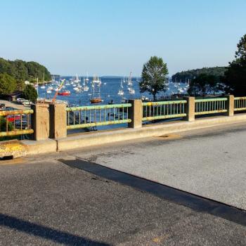 The bridge without any flowers. (Photo courtesy Rockport Garden Club)