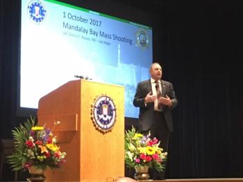 FBI Special Agent In Charge Aaron Rouse spoke about the Mandalay Bay shooting that occurred in Las Vegas in 2017. (photo courtesy of Chief Deputy Trundy)