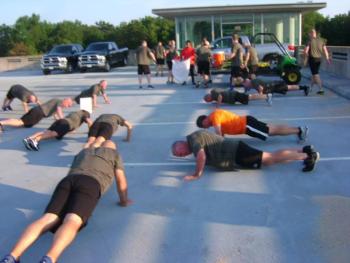 Students participate in physical fitness activities. (photo courtesy of Chief Deputy Trundy)