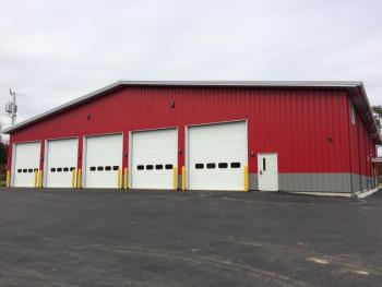 The new 10,000 square foot Searsmont fire station is nearly complete, and held an open house on Sunday, October 14. (Photo by Lara Bailey)