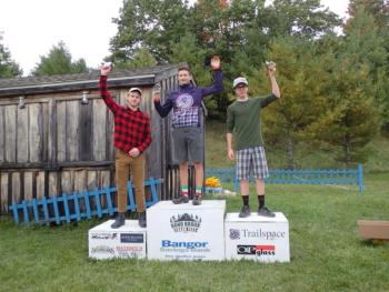 Members of the Camden Hills mountain bike team. (Courtesy Mike Smith)