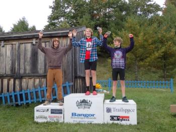 Members of the Camden Hills mountain bike team. (Courtesy Mike Smith)