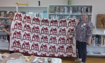 Marie Berry and quilt maker Florance Hastings Merrifield. (Photo courtesy Hope Historical Society)