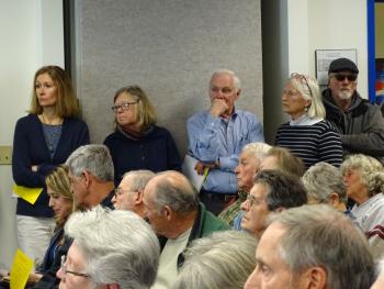 Citizens wait for their chance to speak. (photo by Erica Thoms)