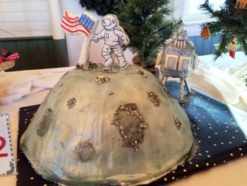 “One small step ...” Neil Armstrong on the moon immortalized ... in gingerbread! SUZI THEAYER/Boothbay Register