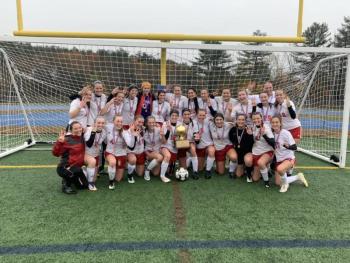 The Camden Hills girls soccer team won its third consecutive state championship. (Courtesy Steve Alex)
