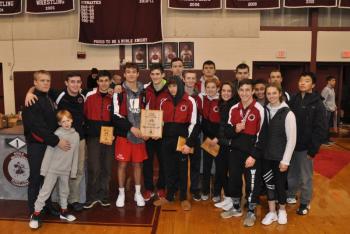 Camden Hills wrestling secured a second place finish at the Noble Invitational. (Courtesy Glenn Lang)