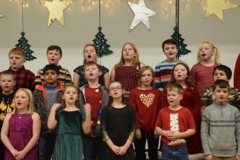 Third Graders learned a bit of Russian history while practicing ‘Once Upon A December.’ (Photo courtesy of Thomaston Grammar School)