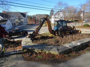 rockport, maine, library, demolition, construction
