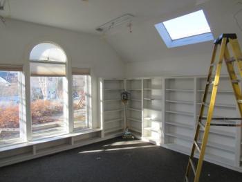 rockport, maine, library, demolition, construction