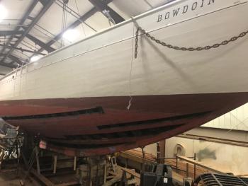 Side Planks of the Bowdoin. (Photo courtesy Maine Maritime Academy)